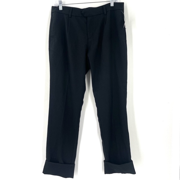 Free People NWT All For Me Slim Black Noir Trouser Business Casual Pant - Picture 2 of 8